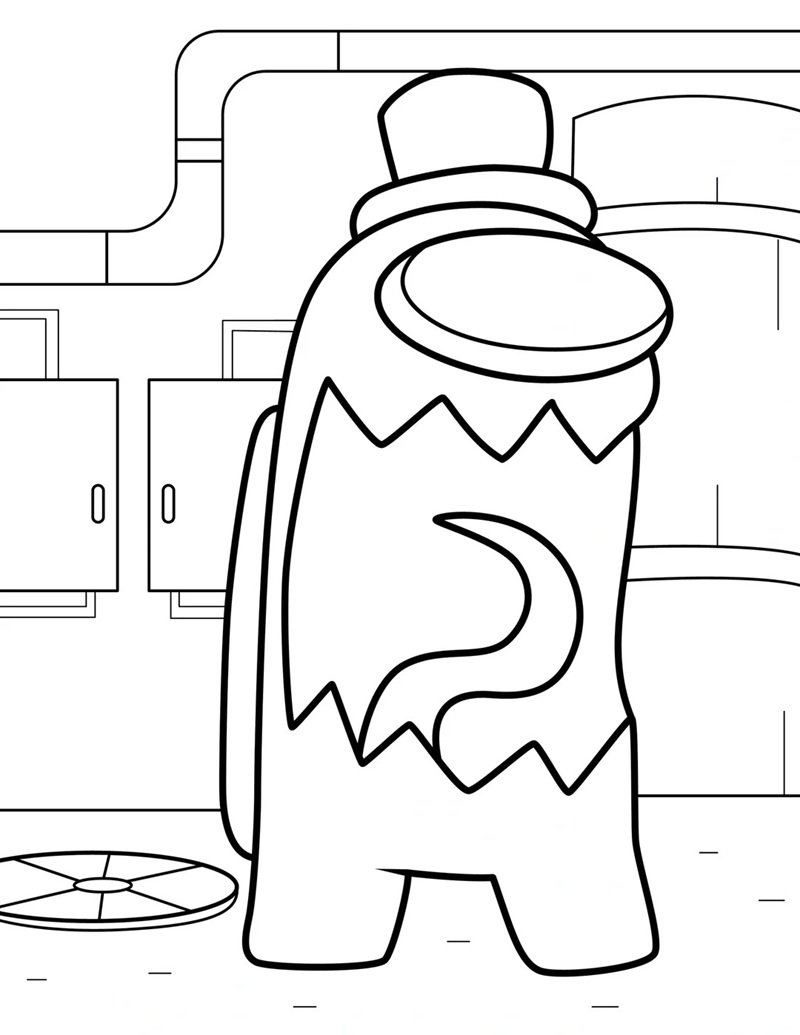 tô màu among us 40