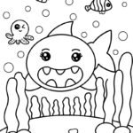 tô màu cá mập 34