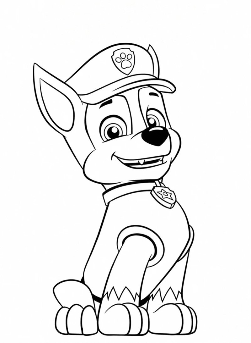 tô màu chó cứu hộ 1
