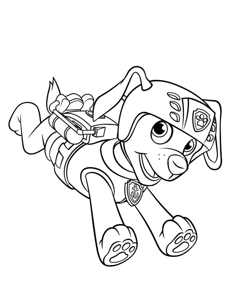 tô màu chó cứu hộ 10