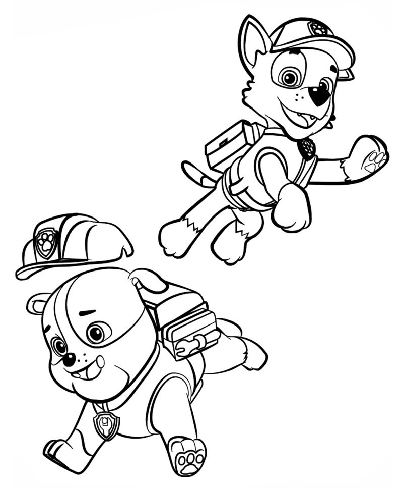 tô màu chó cứu hộ 11