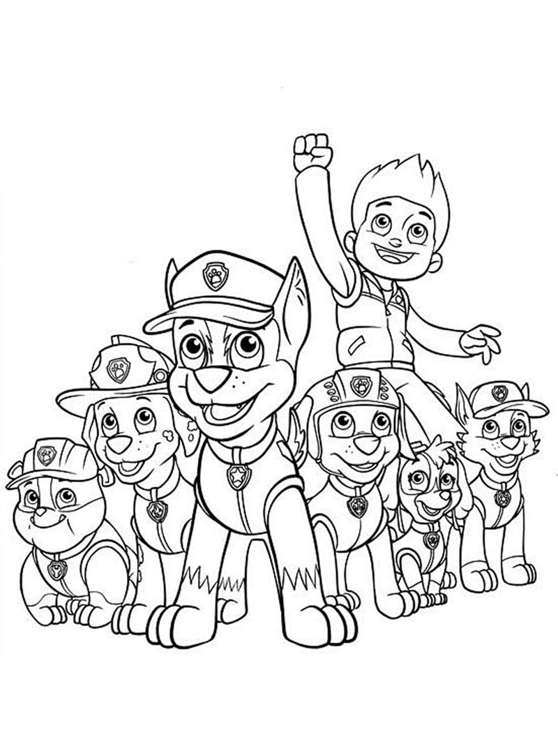 tô màu chó cứu hộ 12