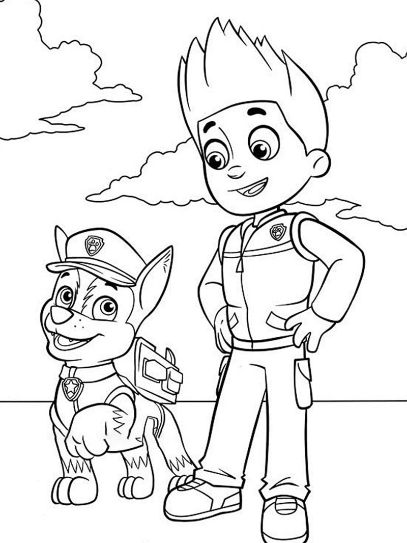 tô màu chó cứu hộ 13