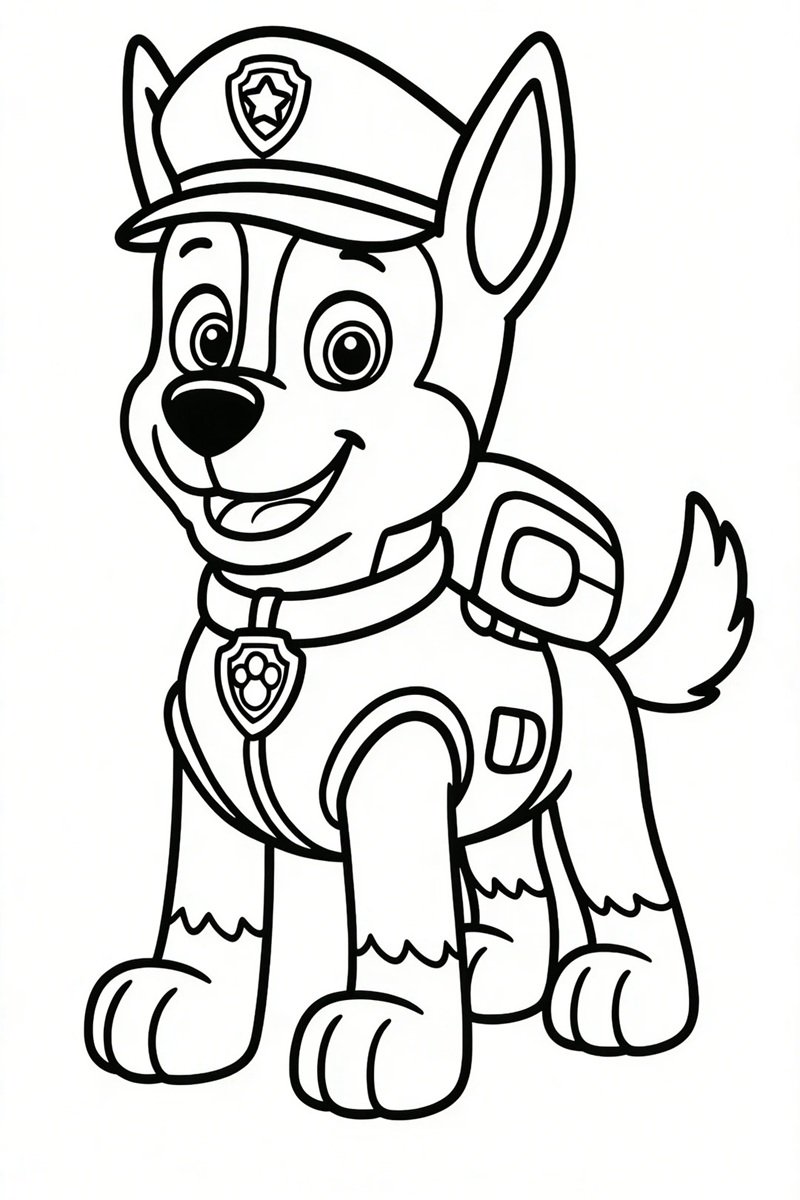 tô màu chó cứu hộ 14