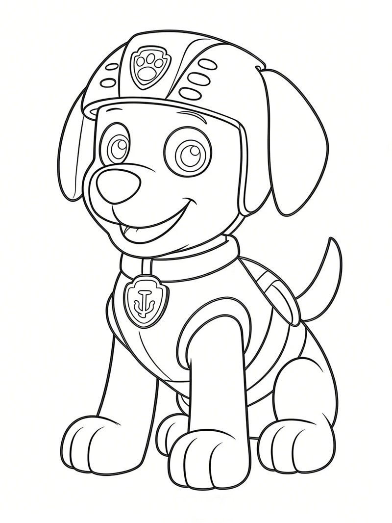 tô màu chó cứu hộ 15