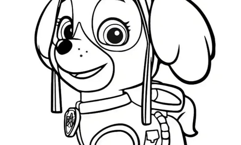 tô màu chó cứu hộ 16