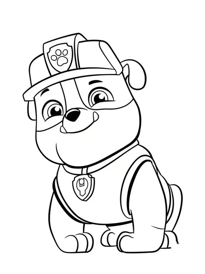 tô màu chó cứu hộ 18