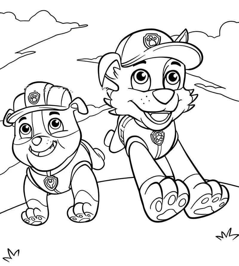 tô màu chó cứu hộ 21