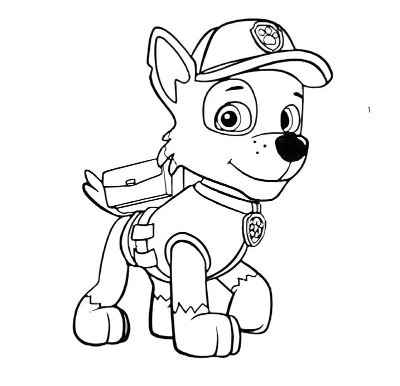 tô màu chó cứu hộ 23