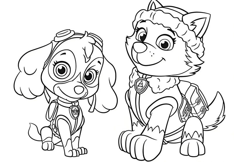 tô màu chó cứu hộ 26