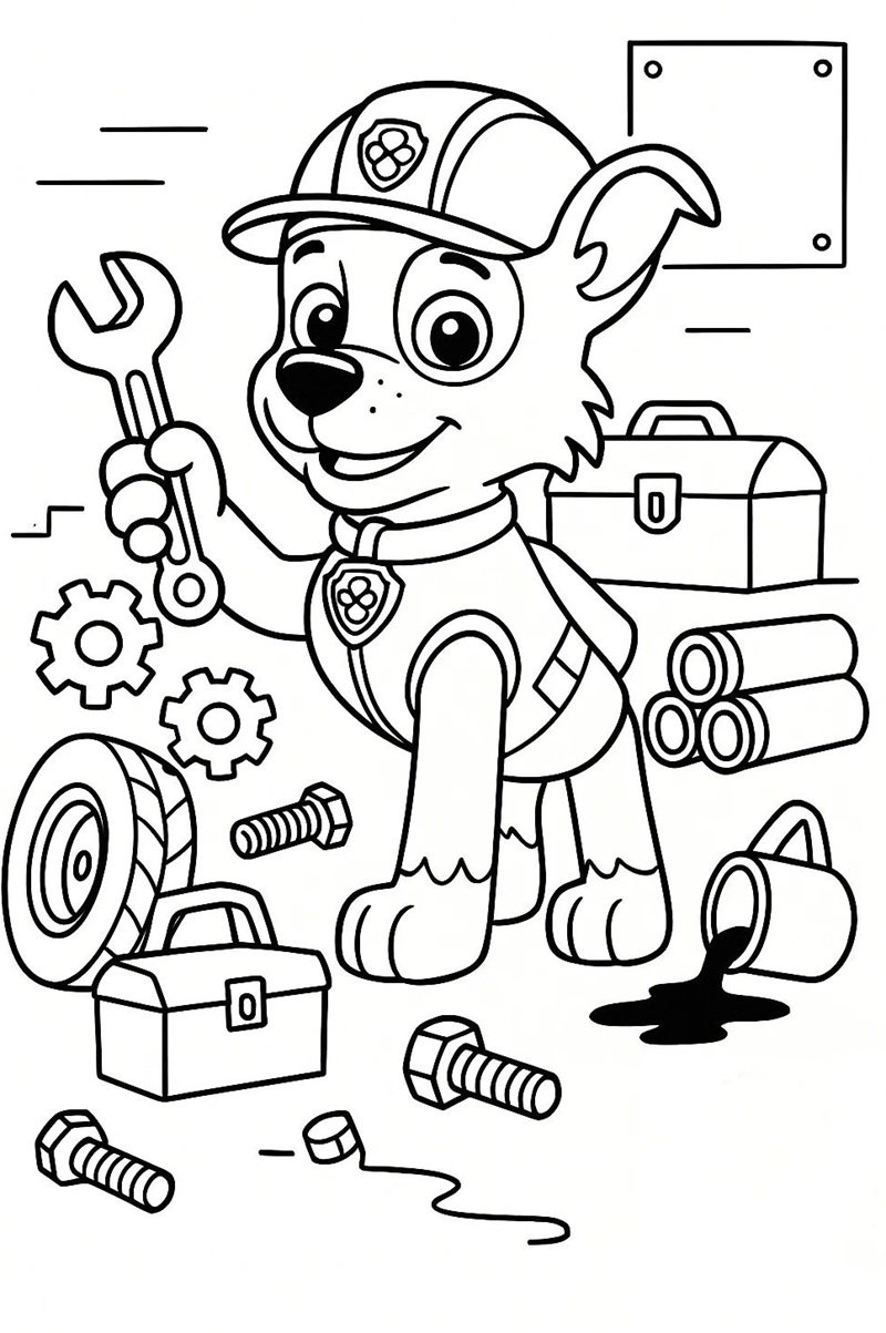 tô màu chó cứu hộ 27