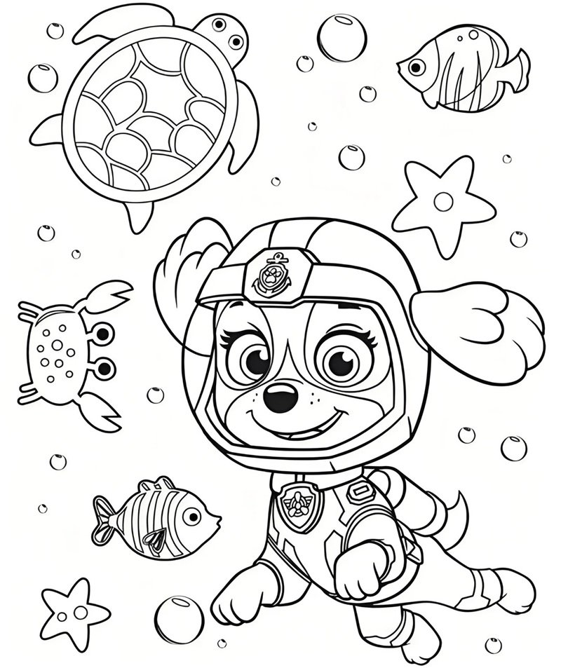 tô màu chó cứu hộ 28