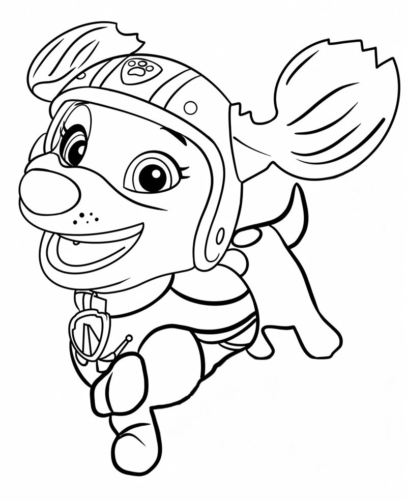 tô màu chó cứu hộ 3