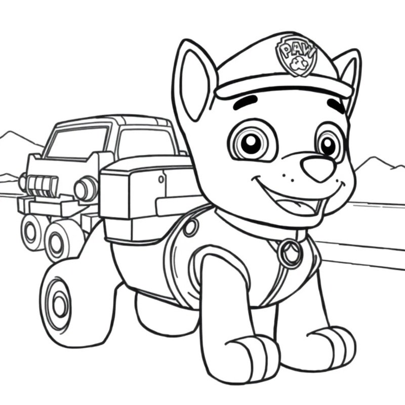 tô màu chó cứu hộ 32