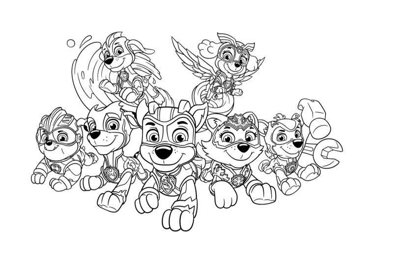 tô màu chó cứu hộ 33