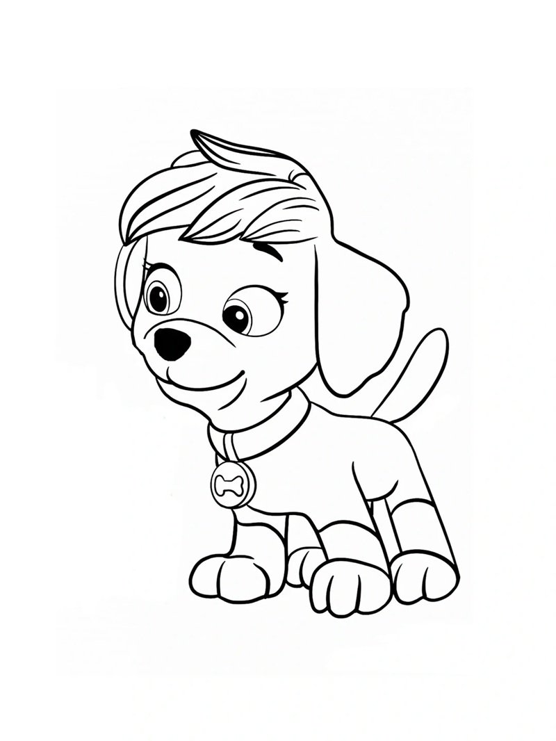 tô màu chó cứu hộ 34