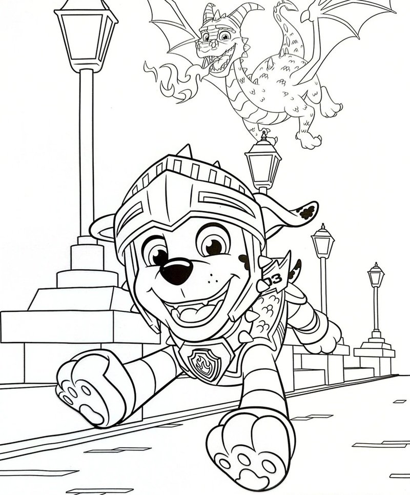 tô màu chó cứu hộ 39