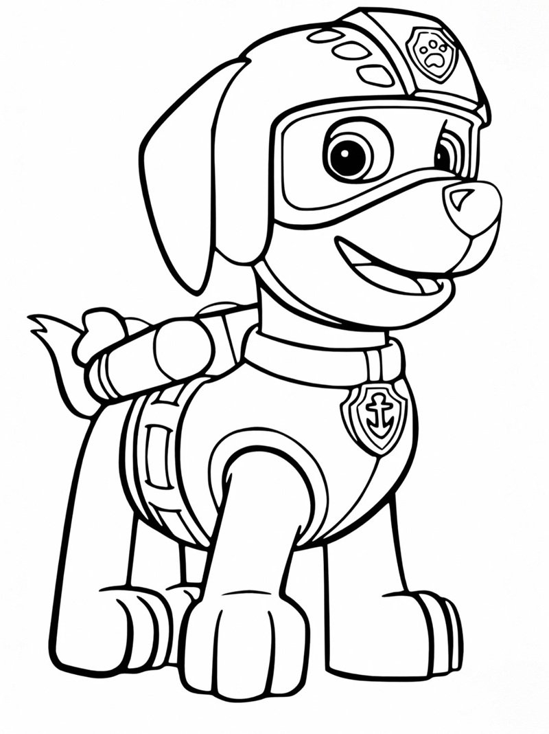 tô màu chó cứu hộ 5