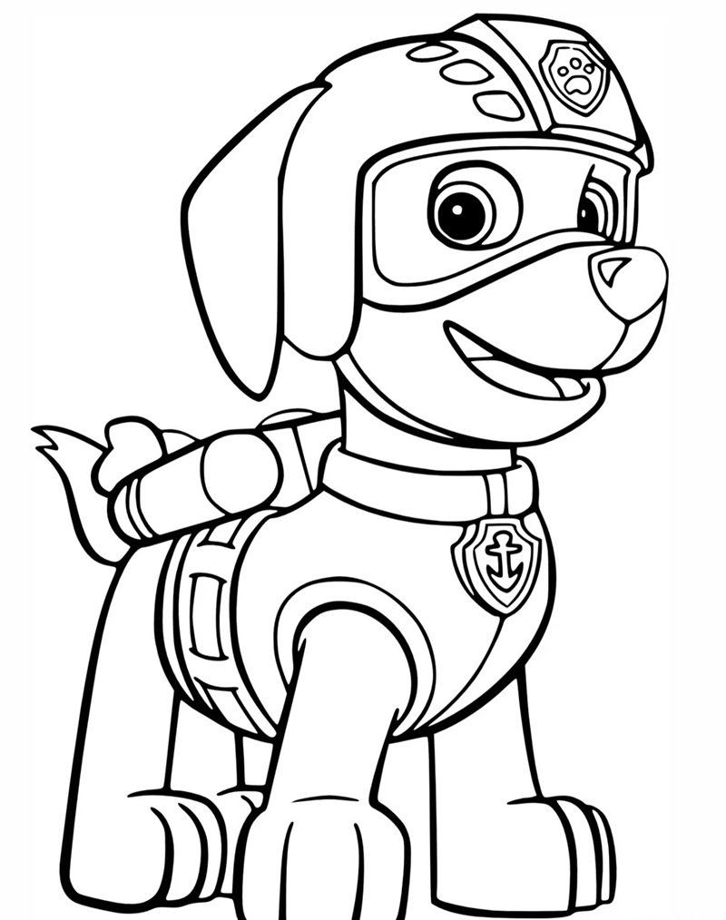 tô màu chó cứu hộ 8