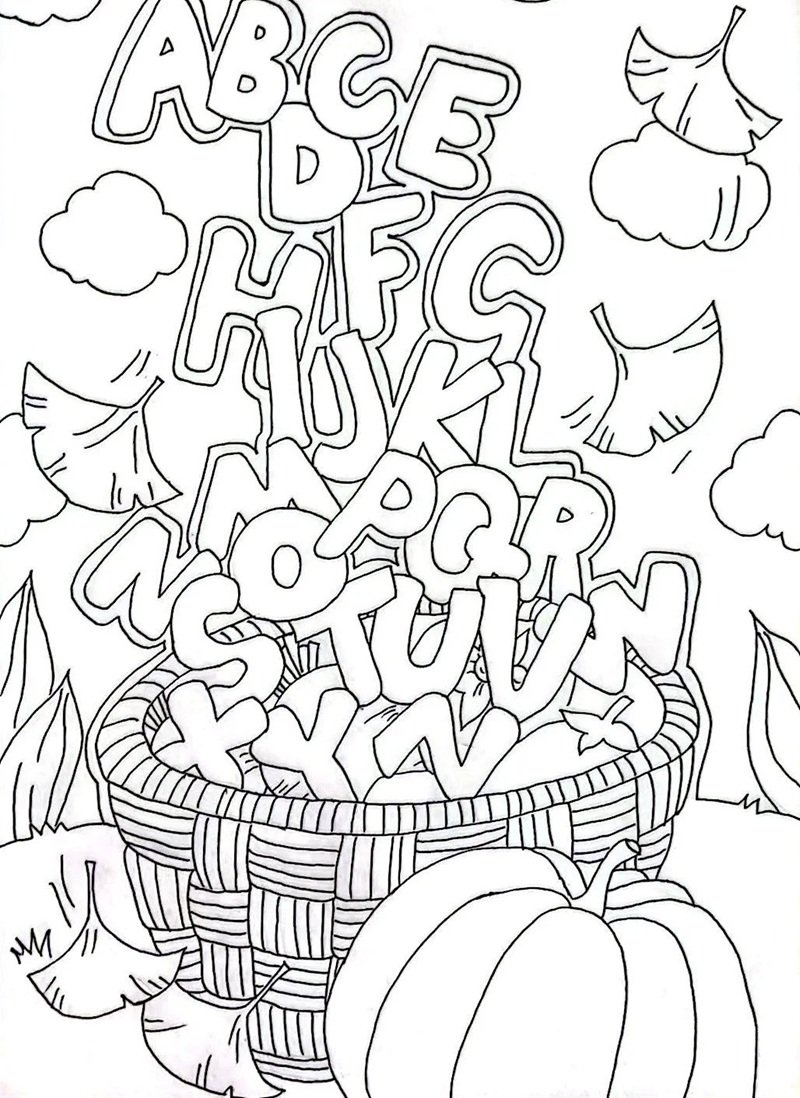 tô màu chữ cái 10