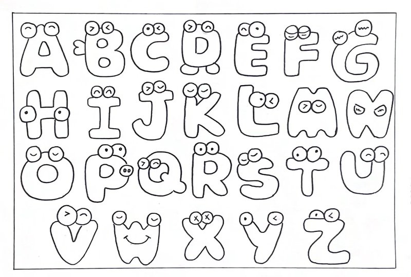 tô màu chữ cái 11