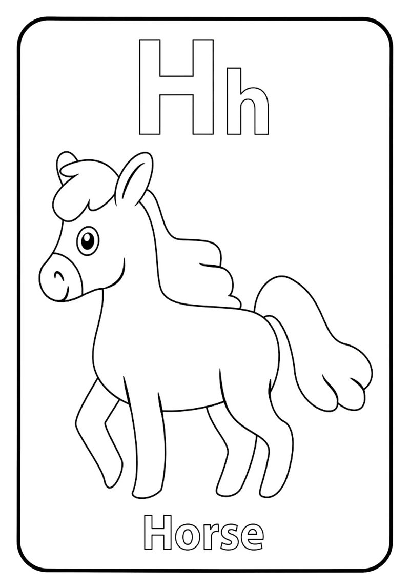 tô màu chữ cái 19