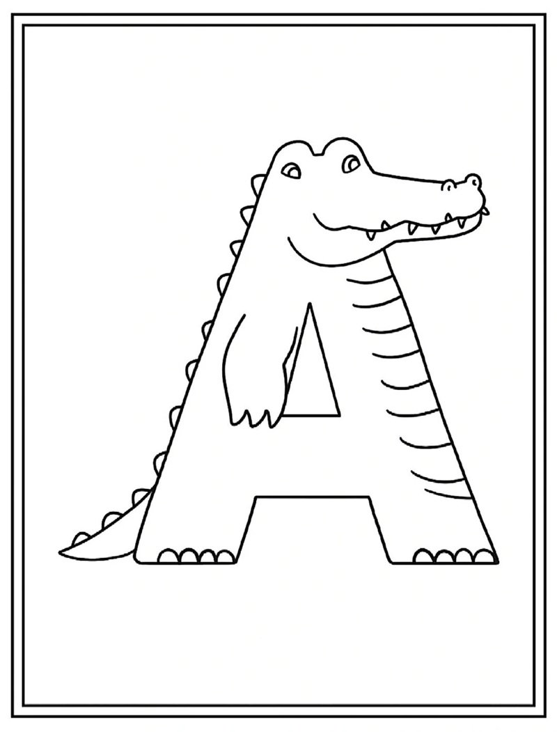 tô màu chữ cái 22