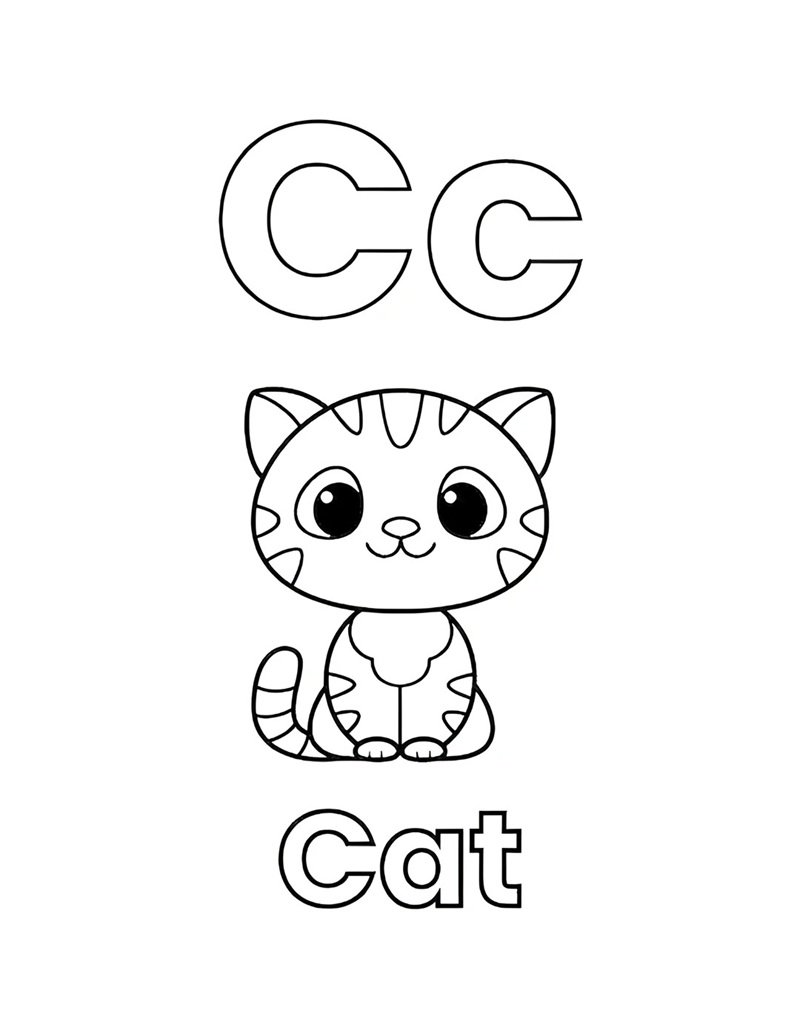 tô màu chữ cái 26