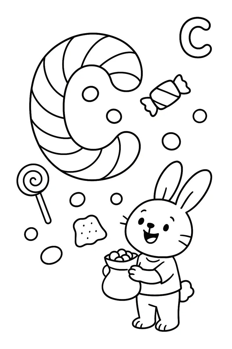 tô màu chữ cái 38