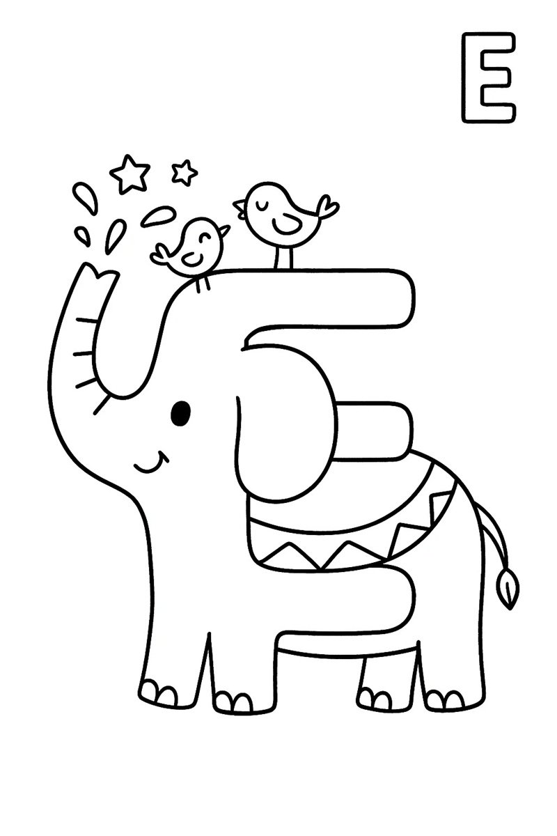 tô màu chữ cái 40