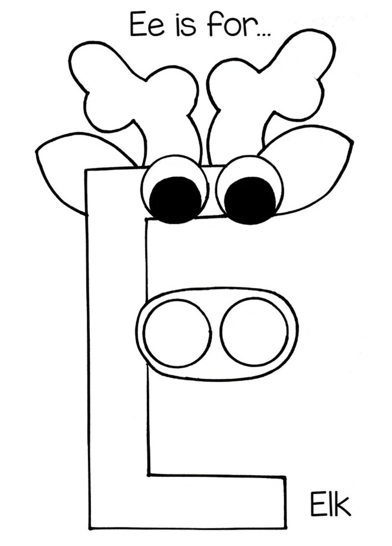 tô màu chữ cái 8