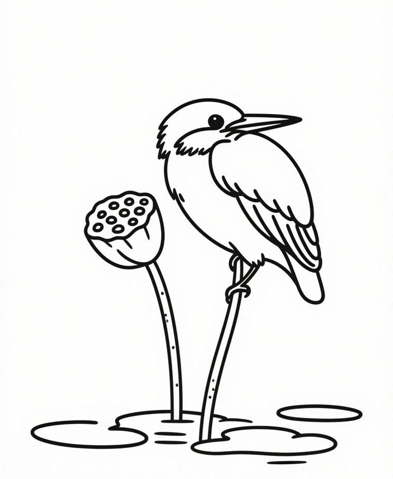 tô màu con chim 1