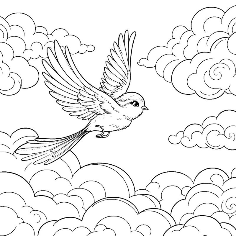 tô màu con chim 13