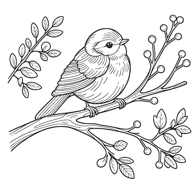 tô màu con chim 15
