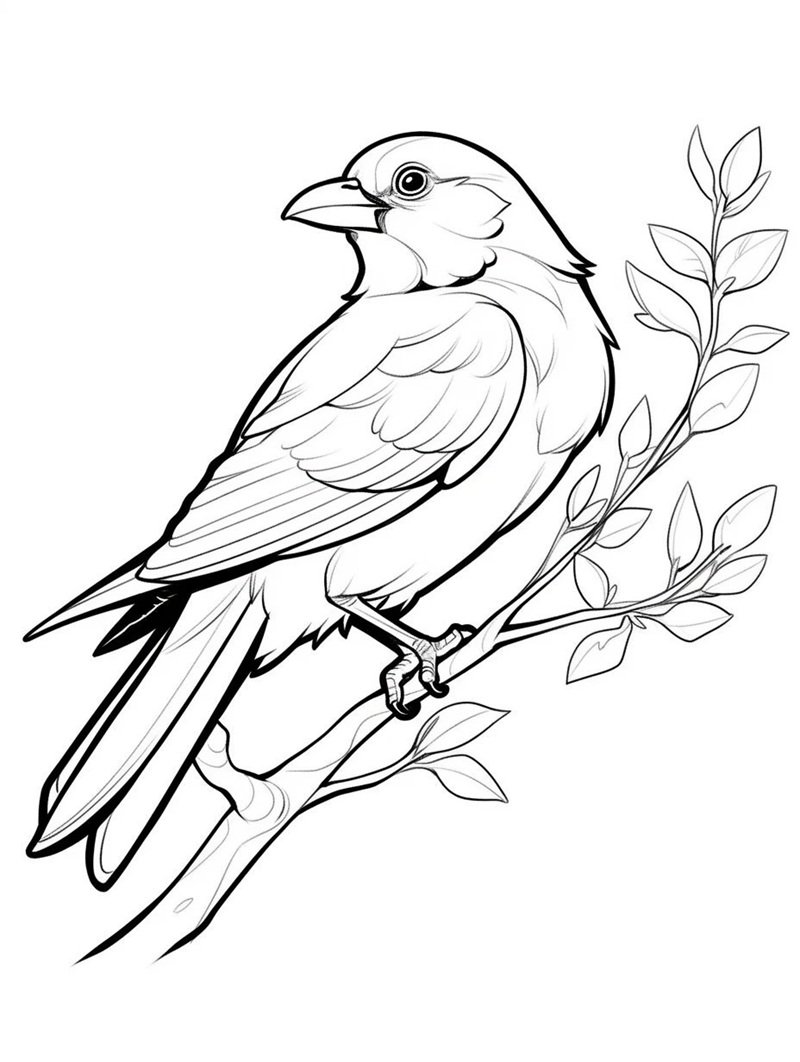 tô màu con chim 20