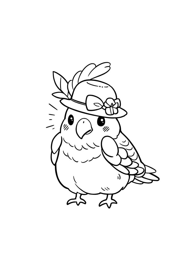 tô màu con chim 23