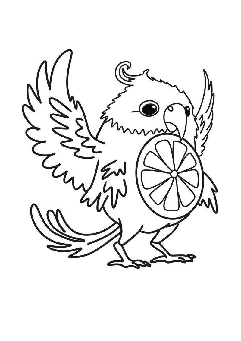 tô màu con chim 26