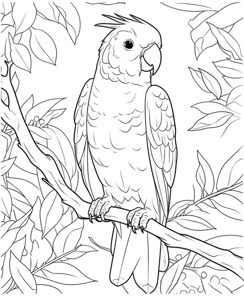 tô màu con chim 33