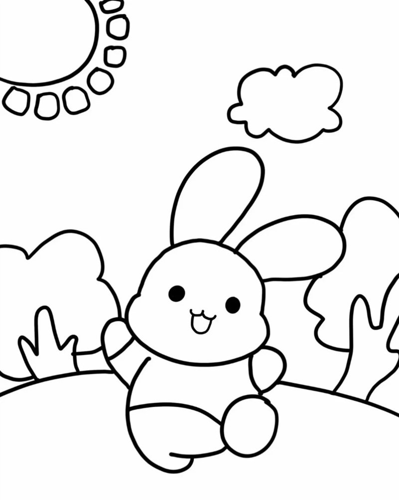 tô màu con thỏ 10
