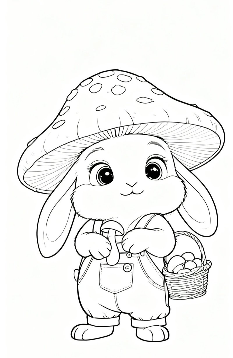 tô màu con thỏ 14