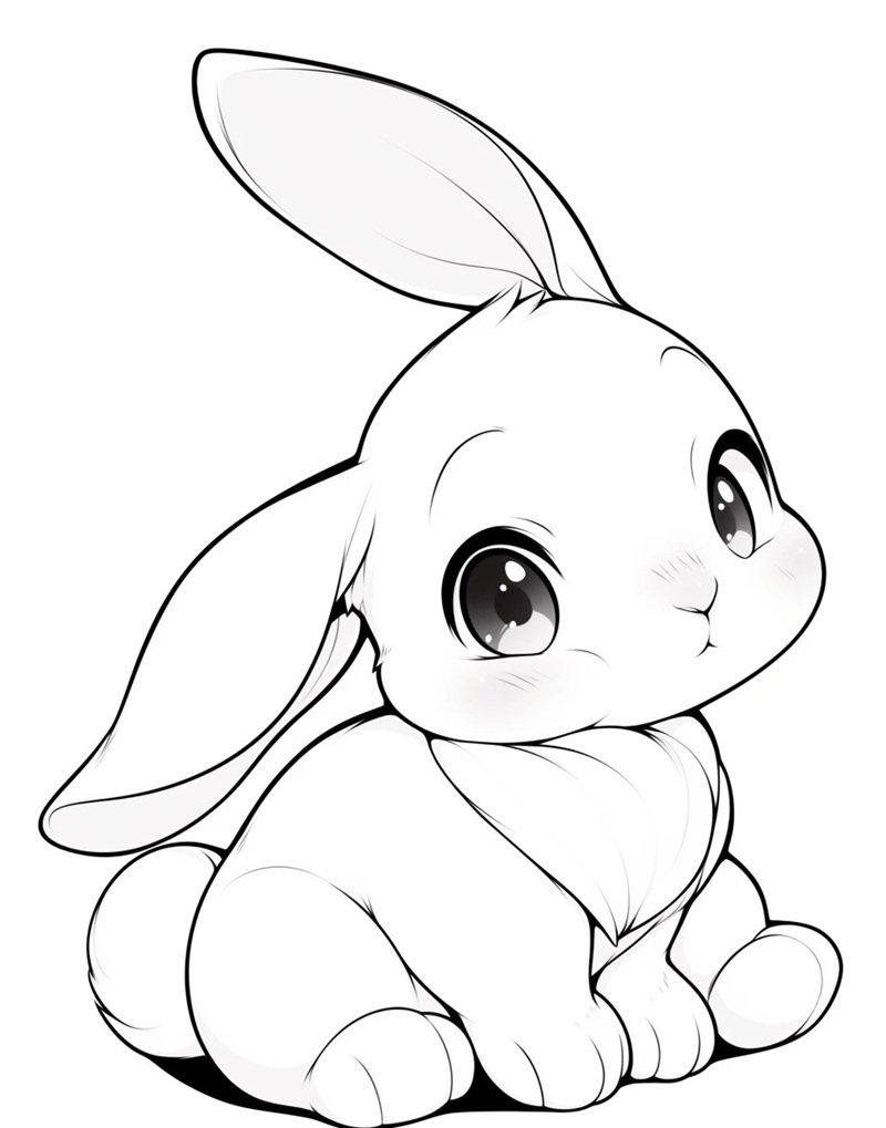 tô màu con thỏ 19