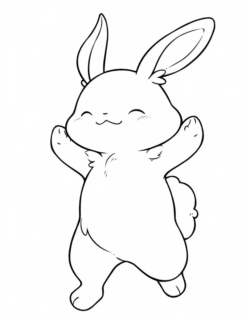 tô màu con thỏ 21