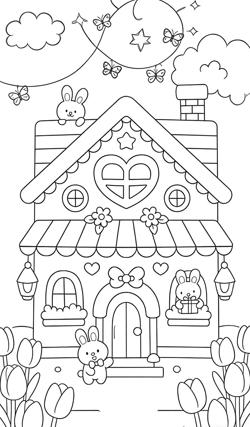 tô màu con thỏ 24