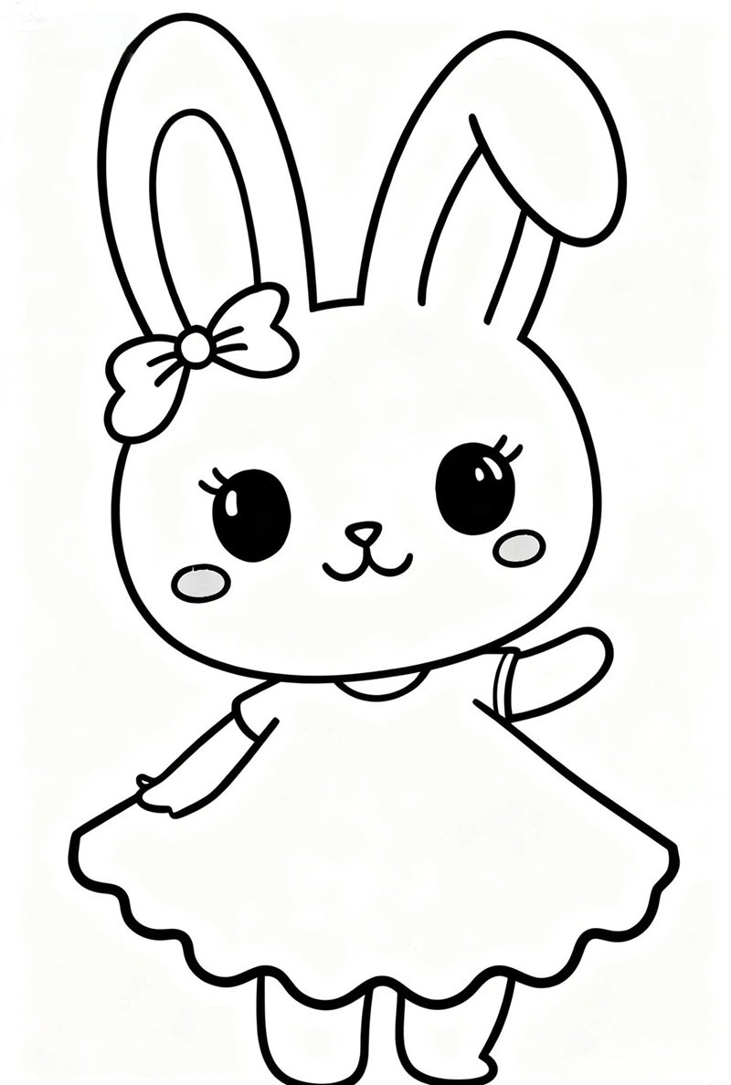 tô màu con thỏ 26
