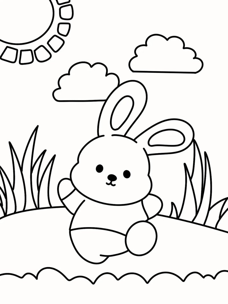 tô màu con thỏ 27