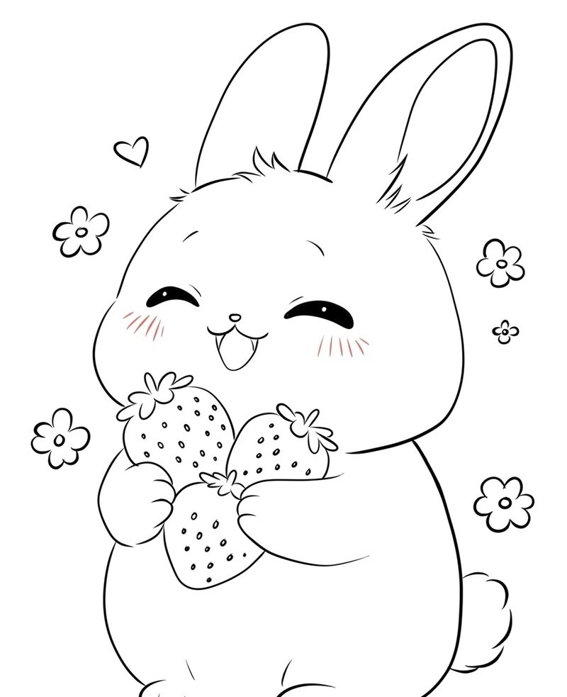 tô màu con thỏ 28