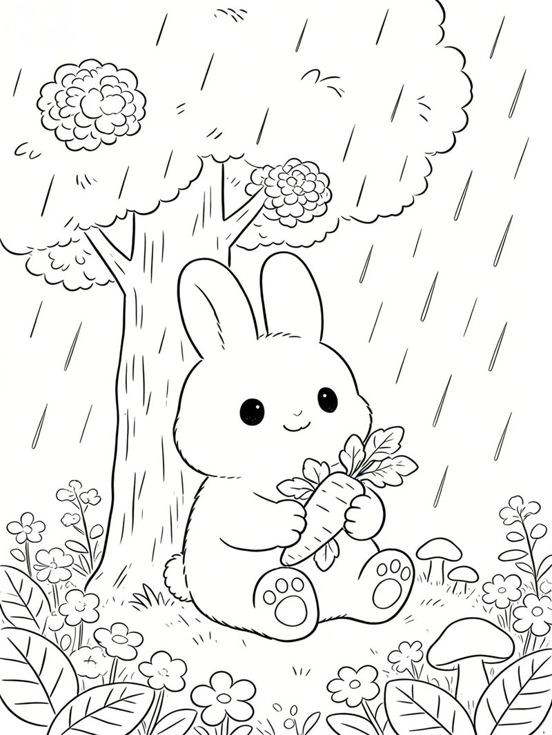 tô màu con thỏ 31