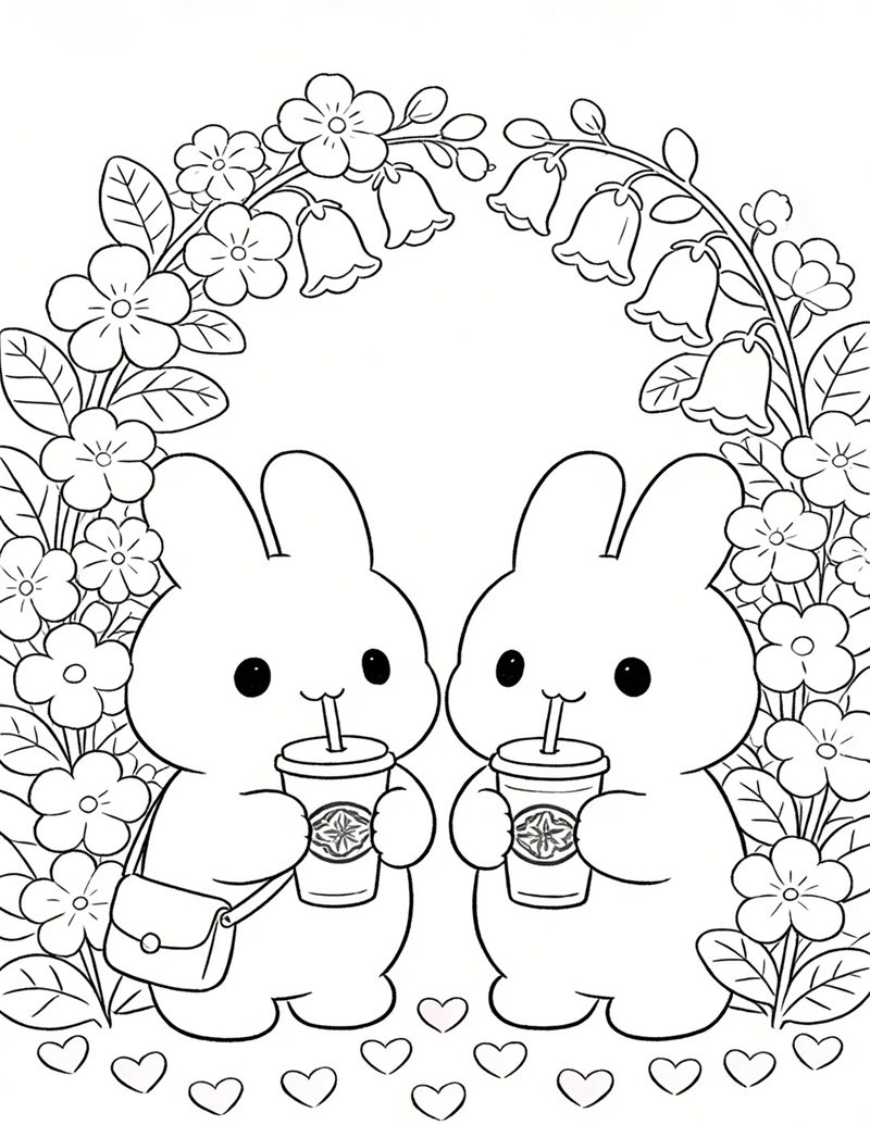 tô màu con thỏ 32