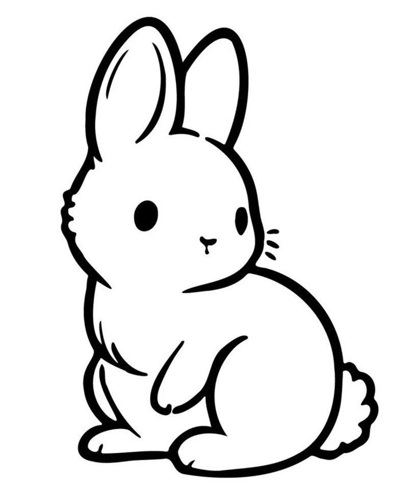 tô màu con thỏ 34