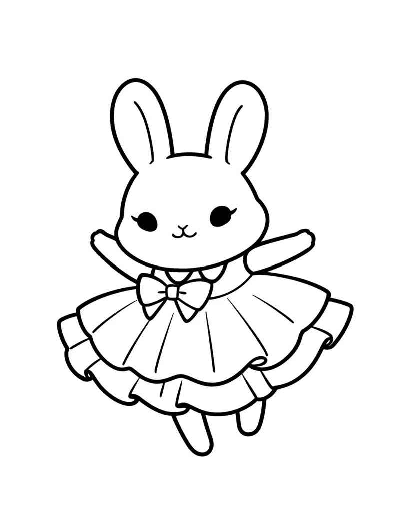 tô màu con thỏ 36